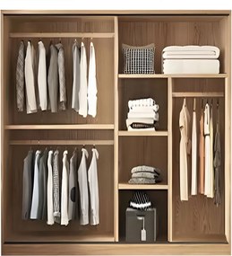 VANITY Ντουλάπα Δίφυλλη - Συρόμενη, Αποχρώσεων Sonoma Oak &amp; Grey   1τμχ