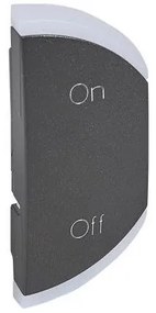 Πλακίδιο ON-OFF 1 Στοιχείου SCS Δεξιά Graphite Celiane 064881 Legrand-64881-Ανθρακί 064881