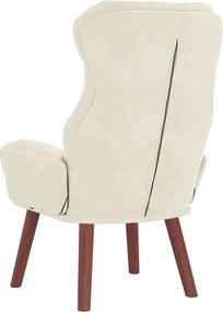 vidaXL Πολυθρόνα Κρεμ 69 x 74 x 93 εκ. Βελούδο