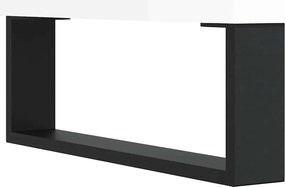 vidaXL Τραπεζάκι Σαλονιού Γυαλ. Λευκό 60x50x36,5 εκ. Επεξεργ. Ξύλο