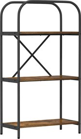 vidaXL Ράφι Βιβλίων 3 επιπέδων 60 x 30 x 109 εκ Επεξεργασμένο ξύλο