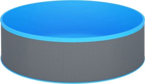 vidaXL Πισίνα Υπέργεια 350 x 90 εκ. Γκρι