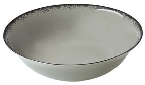 Estia 07-16432 Pearl Σαλατιέρα από Πορσελάνη 23x23cm, Γκρι