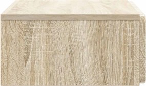 vidaXL Τραπεζάκι Τοίχου Sonoma Δρυς 59 x 34,5 x 17 εκ.