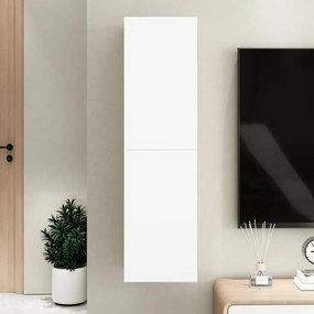 VidaXL Έπιπλο Τηλεόρασης Λευκό 30,5 x 30 x 110 εκ. από Επεξ. Ξύλο