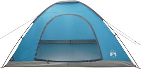 vidaXL Σκηνή Camping 6 ατόμων Μπλε 185T Πολυεστέρας με επικάλυψη PU