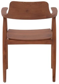 Πολυθρόνα Jambene teak ξύλο σε καρυδί απόχρωση 57x54x79εκ 57x54x79 εκ.