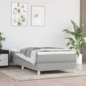 ΠΛΑΙΣΙΟ ΚΡΕΒΑΤΙΟΥ BOXSPRING ΑΝΟΙΧΤΟ ΓΚΡΙ 90X200 ΕΚ. ΥΦΑΣΜΑΤΙΝΟ 3120582