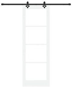 vidaXL Συρόμενη Πόρτα ORKDAL Λευκό 78 x 232 cm Ξύλο και μέταλλο