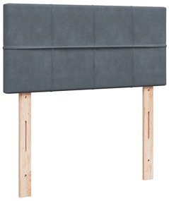 ΚΡΕΒΑΤΙ BOXSPRING ΜΕ ΣΤΡΩΜΑ ΣΚΟΥΡΟ ΓΚΡΙ 90X200 ΕΚ. ΒΕΛΟΥΔΙΝΟ 3288523