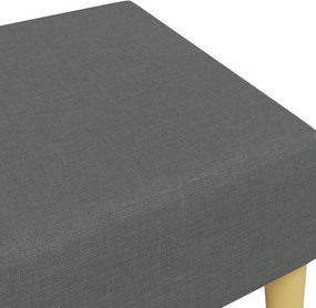vidaXL Υποπόδιο Σκούρο Γκρι 77x55x31 εκ. Υφασμάτινο