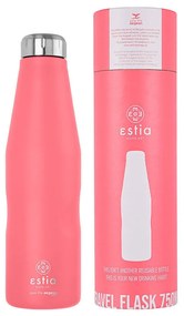 Estia 01-16586 Travel Flask Ανακυκλώσιμο Μπουκάλι Θερμός Ανοξείδωτο BPA Free 750ml, Fusion Coral