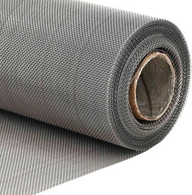 vidaXL Πλέγμα Οθόνης 30 mesh 40 x 2000 εκ Ανοξείδωτο Ατσάλι 201 Ασημί