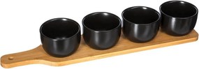 ΕΤΑΖΈΡΕΣ &amp; ΟΡΝΤΕΒΙΈΡΕΣ APPETIZER SET BAMBOO BLACK L41 SECRET DE GOURMET 1