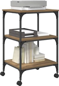 vidaXL Σταντ Εκτυπωτή Artisan Oak 50 x 41 x 75 εκ Επεξεργασμένο ξύλο