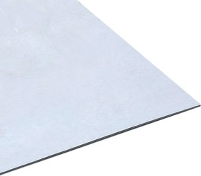 vidaXL Πλάκες Δαπέδου 55 pcs Λευκός 5,11 τ.μ. PVC