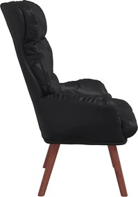 vidaXL Πολυθρόνα Μαύρο 69 x 74 x 93 εκ. Δερματίνη