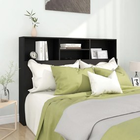 Κεφαλάρι Με Αποθηκευτικό Χώρο Μαύρο 140 x 19 x 103,5 εκ. - Μαύρο