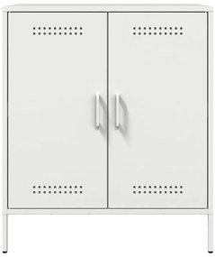vidaXL Μπουφές Λευκός 68x39x79 εκ. από Ατσάλι