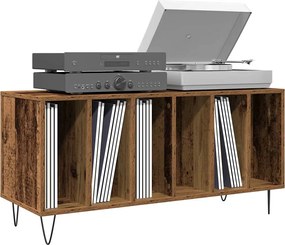 vidaXL Ντουλάπι δίσκων βινυλίου με ράφι artisan δρυς 100 x 38 x 48 εκ.
