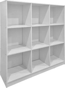 Βιβλιοθήκη Gridea pakoworld λευκό 119.5x30x121εκ