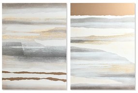 Καμβάς DKD Home Decor Τζίντζερ Καμβάς 90 x 3,7 x 120 cm