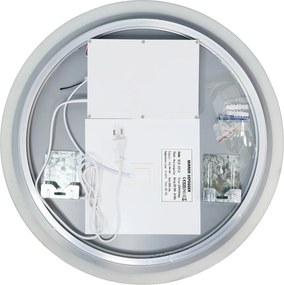 BRUNO καθρέφτης μπάνιου LED BRN-0275, στρόγγυλος, 24W, Φ50cm, IP67