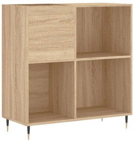 vidaXL Δισκοθήκη Sonoma Δρυς 84,5 x 38 x 89 εκ. από Επεξεργασμένο Ξύλο
