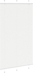 vidaXL Πλισέ περσίδα Λευκό 120x200 cm Πλάτος υφάσματος 119,4 cm