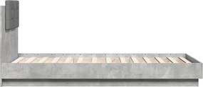 vidaXL Πλαίσιο Κρεβατιού με Κεφαλάρι και LED 75 x 190 εκ.