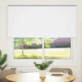 vidaXL Ρολέρ Μπλακάουτ Λευκό 155x150 εκ. Πλάτος υφάσματος 151,6εκ.