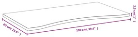 vidaXL Επιφάνεια Γραφείου 100 x 60 x 2,5 εκ. από Μπαμπού