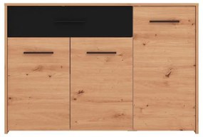 Κομότα Varadero 3K1F Artisan Oak - Μαύρο 119x33x80,5 εκ.