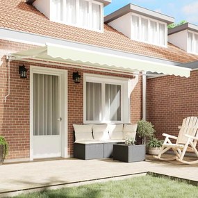vidaXL Σκελετός Τέντας Κρεμ 350 x 200 cm Πολυεστέρας με Επικάλυψη PU