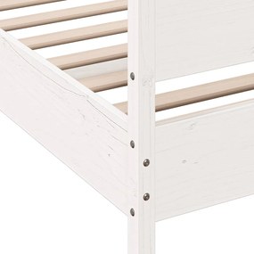 vidaXL Σκελετός Κρεβ. Χωρίς Στρώμα Λευκό 180x200 εκ Μασίφ Πεύκο