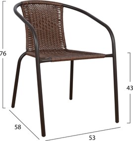 ΣΕΤ ΤΡΑΠΕΖΑΡΙΑ 3ΤΜΧ ΚΑΡΕΚΛΕΣ ΚΑΙ ΤΡΑΠΕΖΙ Φ60 HM5178.02