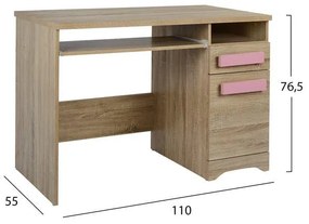 ΓΡΑΦΕΙΟ PLAYROOM SONAMA+ ΡΟΖ ΧΕΡΟΥΛΙ  110X55X76.5