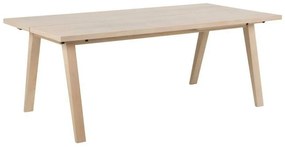 Τραπέζι Oakland C103, Ελαφριά δρυς, 75x95x200cm, 61 kg, Φυσικό ξύλο καπλαμά, Πλαστικοποιημένη μοριοσανίδα, Ξύλο, Πλαστικοποιημένη μοριοσανίδα