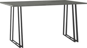Τραπέζι Gable Megapap χρώμα γκρι σκυροδέματος 140x80x76εκ.