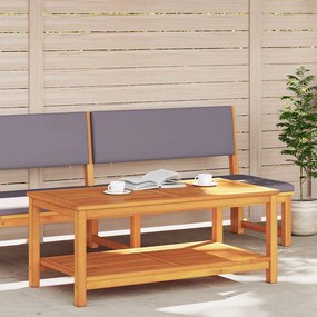 vidaXL Τραπεζάκι Πλευράς Φυσικό Λάδι 110 x 55 x 45 cm