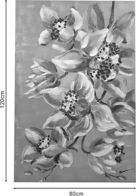 Πίνακας σε καμβά Flourish Inart 80x3x120εκ