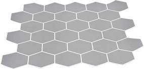 vidaXL Εξάγωνο Πλακάκι 50 pcs Γκρι 30 x 30 cm Πολυουρεθάνη και PET