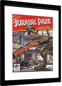 Αφίσα σε κορνίζα Jurassic Park - Comics