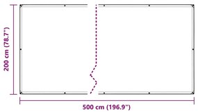 Κάλυμμα φυτών με οπές 2x5 m PVC