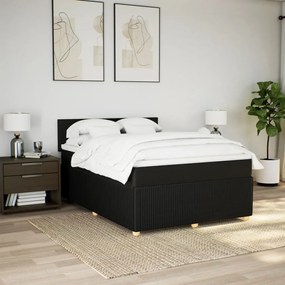 ΚΡΕΒΑΤΙ BOXSPRING ΜΕ ΣΤΡΩΜΑ ΜΑΥΡΟ 160X200 ΕΚ. ΥΦΑΣΜΑΤΙΝΟ 3289802