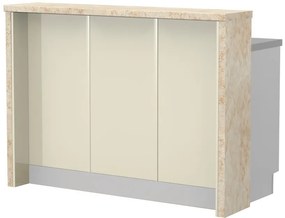 Πάγκος νησίδας Modena-Μήκος: 135 εκ.-Μπεζ-Latino Marble