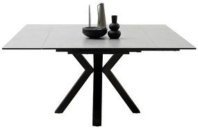 Bali Καρεκλα Relax Μαύρη + Υποπόδιο 83x86x102 cm
