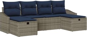 vidaXL Σετ Καναπέ με μαξιλάρι 5 pcs συνθετικό ρατάν