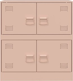 vidaXL Ντουλάπι Ροζ 67 x 39 x 73 εκ. από Ατσάλι