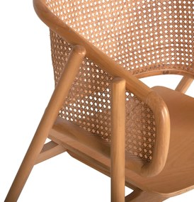 ΠΟΛΥΘΡΟΝΑ KENLEE HM9872 ΦΡΑΞΙΝΟΣ ΚΑΙ ΦΥΣΙΚΟ RATTAN RATTAN ΣΕ ΦΥΣΙΚΟ 57,5x55x81Yεκ.